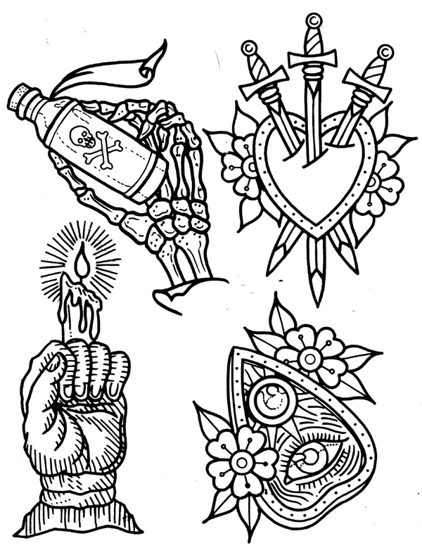 100 Mandalas - tattooflashcollective