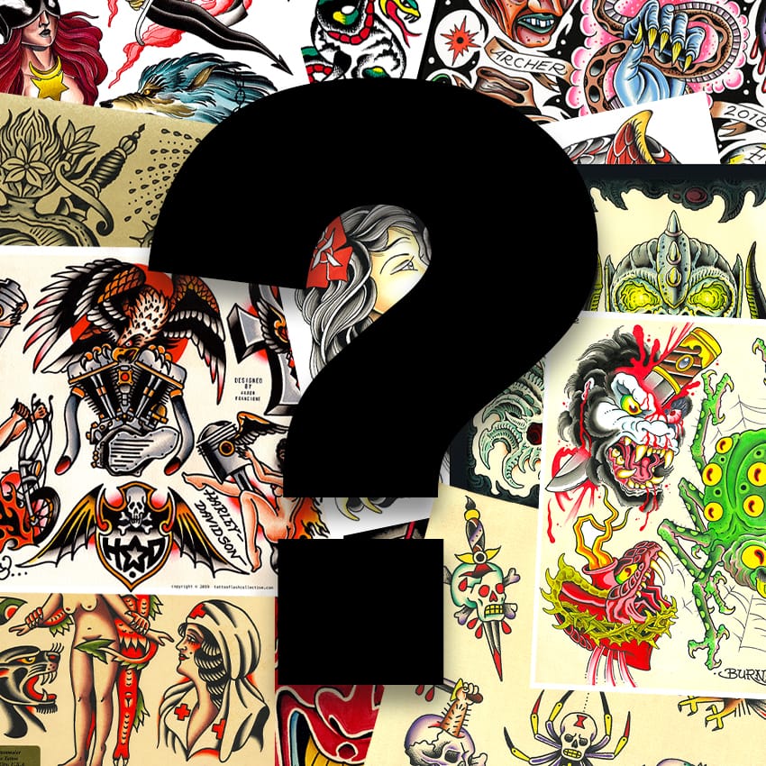 Tattoo Flash Collective 10 pack Mystery Tattoo Flash pack