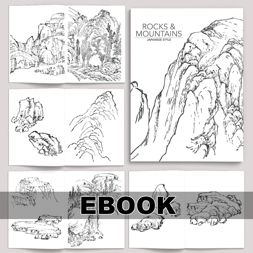 Tattoo Flash Collective digital books Rocks and Mountains ebook