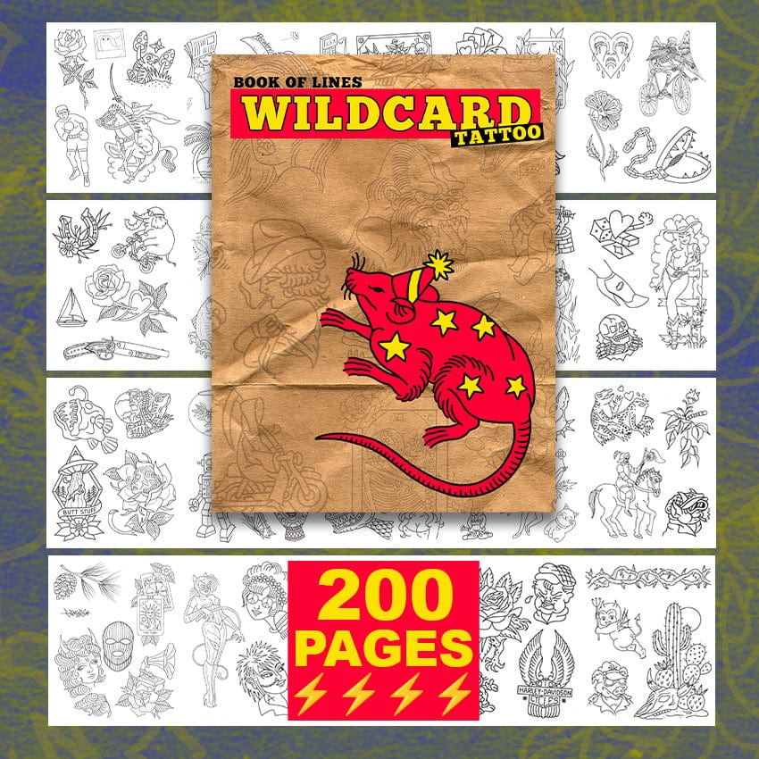 Wildcard tattoo Books Wildcard tattoo- book of lines