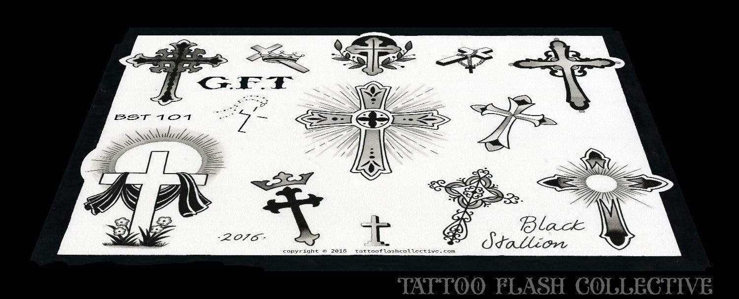 Black Stallion Tattoo digital download Black Stallion 5 page Digital Flash #100-#104