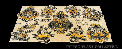 Black Stallion Tattoo digital download Black Stallion 5 page Digital Flash #100-#104