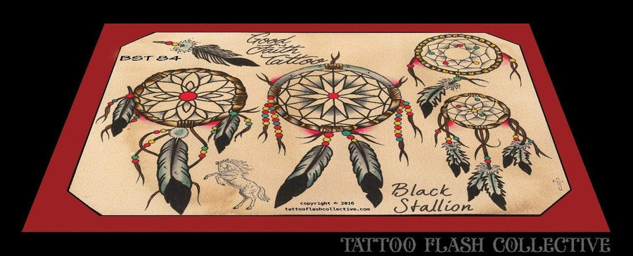 Black Stallion Tattoo Flash Black Stallion #84