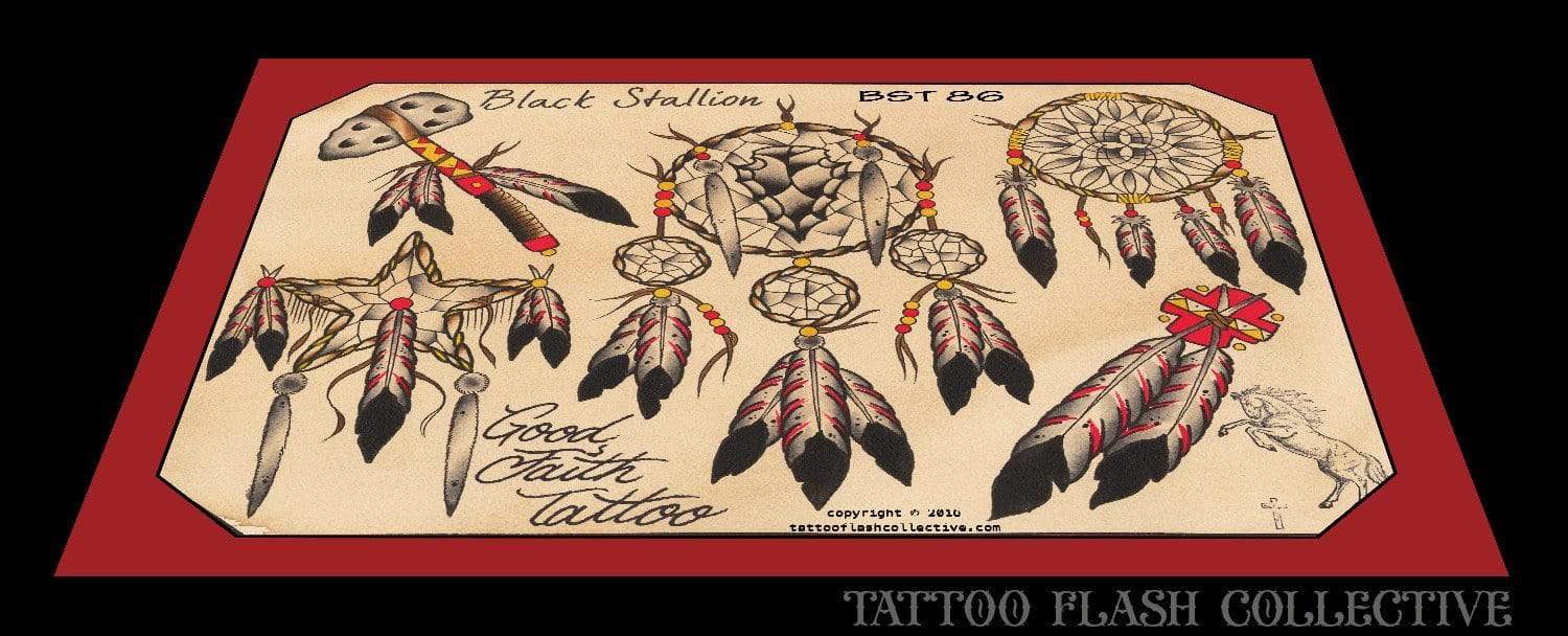 Black Stallion Tattoo Flash Black Stallion #86