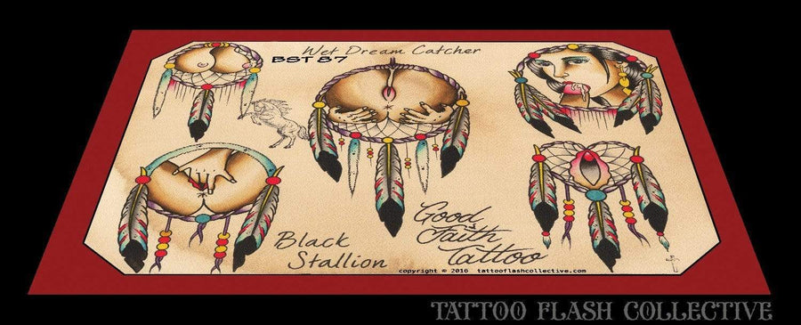 Black Stallion Tattoo Flash Black Stallion #87