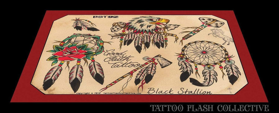 Black Stallion Tattoo Flash Black Stallion #92