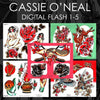Cassie O'Neal 5 page Digital Flash #1-#5 - tattooflashcollective