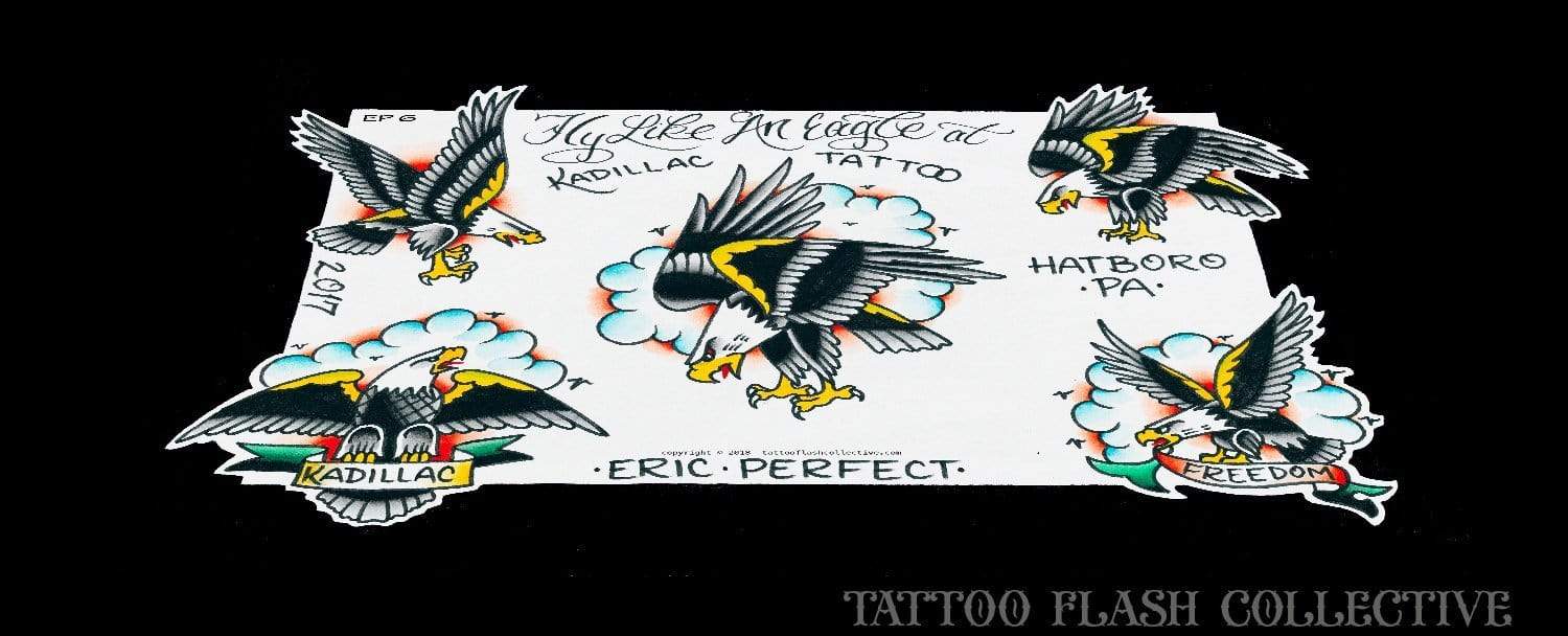 Eric Perfect 8 page Digital Flash #1-#8 - tattooflashcollective
