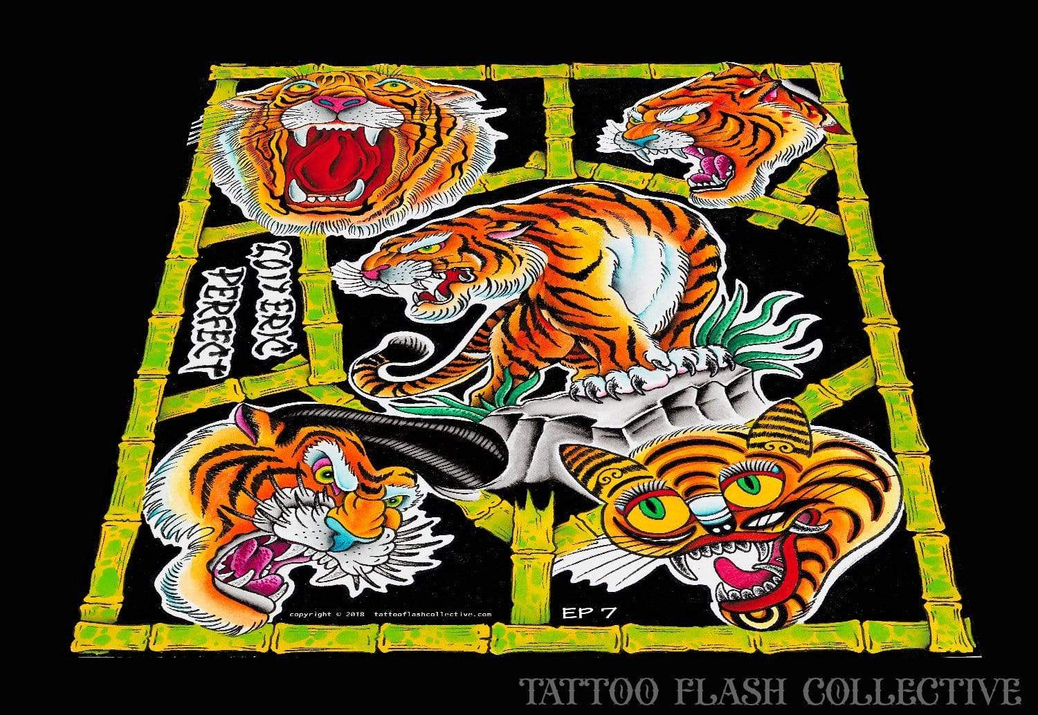 Eric Perfect 8 page Digital Flash #1-#8 - tattooflashcollective