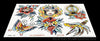 John Glessner 7 page Digital Flash #11-#17 - tattooflashcollective