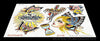 John Glessner 7 page Digital Flash #11-#17 - tattooflashcollective