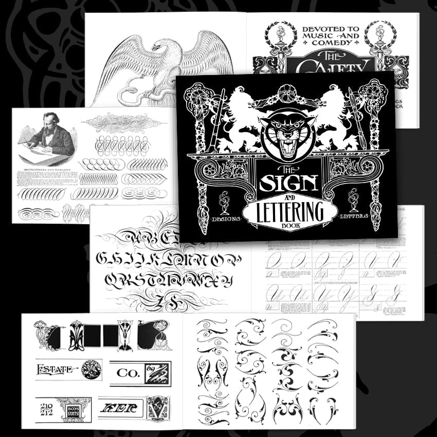 Tattoo Flash Collective Books Sign & Lettering book